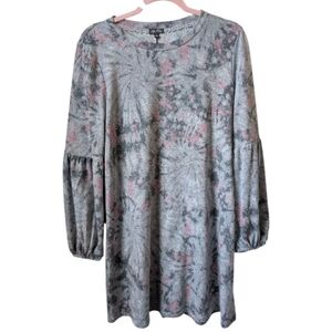 Lily Rose Tie Dye Pullover Dress Size Medium